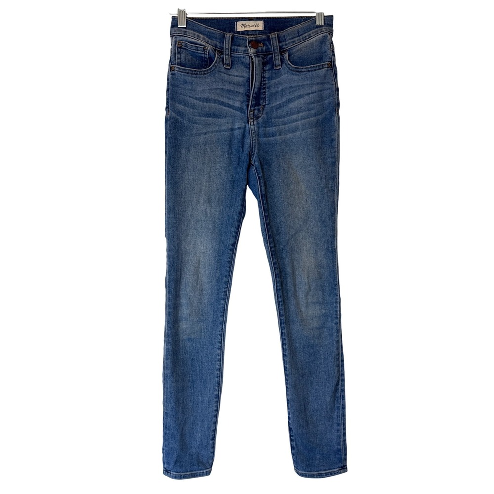 Madewell 10" Roadtripper High Rise Skinny Jeans Women's Size 23 Denim Blue